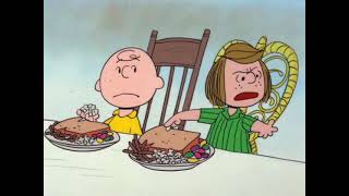 Peppermint Patty Being Rude To Charlie Brown During Thanksgiving and asks Marcie to apologize [upl. by Llednav977]