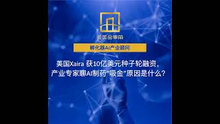 Xaira10亿美元种子轮融资，产业专家聊AI制药”吸金”的原因是什么？ [upl. by Terchie]