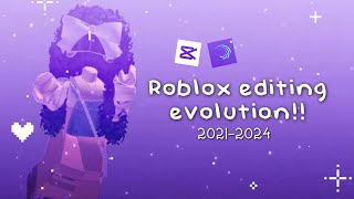 My roblox editing evolution 20212024 [upl. by Colbert152]