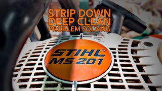 Stihl MS 201 Rebuild amp Problem Solving [upl. by Winifred]