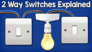 Two Way Switching Explained  How to wire 2 way light switch [upl. by Conners]