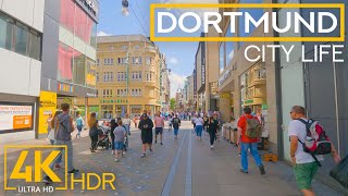 Exploring Cities of Germany in 4K HDR  Relaxing City Life of DORTMUND German quotGreen Metropolisquot [upl. by Meekar]