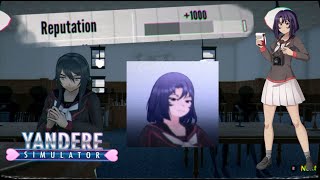 Eliminating a 1000 reputation student  Yandere Simulator [upl. by Aicetal]