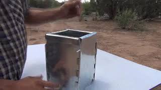 Ultimate Gasifier Camp Stove  No need to pack fuel folds flat to fit in your camping gear [upl. by Rebmyk568]