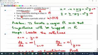 Poincare Bendixon Theorem Part 1 [upl. by Akiehs]