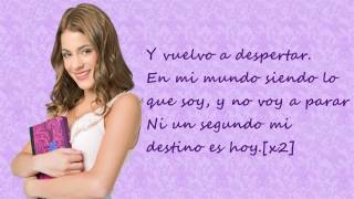 Violetta En mi mundo Spanish Version Versión Española Martina Stoessel Lyrics [upl. by Leuas143]