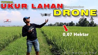 Cara Mengukur Luas Lahan Menggunakan DRONE MAPPING AREA [upl. by Adim]