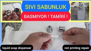 Sıvı Sabunluk Pompası Basmıyor Tamiri [upl. by Nosemaj423]