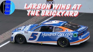 Kyle Larson Gets Redemption at Indy  2024 Brickyard 400 Review [upl. by Nnaillij]