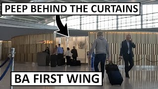 BA First Wing at Heathrow T5  First Lounge Honest Review [upl. by Steffin153]