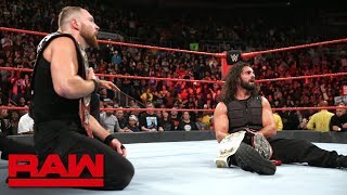 McIntyre amp Ziggler vs Rollins amp Ambrose  Raw Tag Team Championship Match Raw Oct 22 2018 [upl. by Dnartreb]