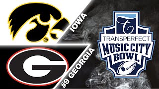 Transperfect Music City Bowl Iowa vs 9 Georgia [upl. by Stochmal547]