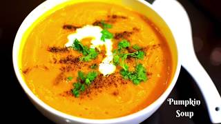 Pumpkin Soup Recipe  कद्दू का सूप  How to make Pumpkin Soup [upl. by Nilsoj]