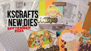 New KSCRAFTS September 2024 dies  baking and fall related [upl. by Assirram]