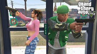 FRANKLIN amp LUCIA FROM GTA 6 ROBS BANK in GTA 5 GTA 5 Mods [upl. by Patience]