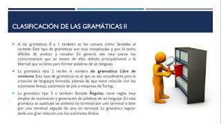 Clasificación de las gramáticas y representación de las gramáticas Matemáticas Discretas [upl. by Charteris]