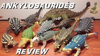 Présentation de Figurines de Dinosaures  ANKYLOSAURIDÉS de Papo Schleich CollectA  Ravensburger [upl. by Nedaj17]