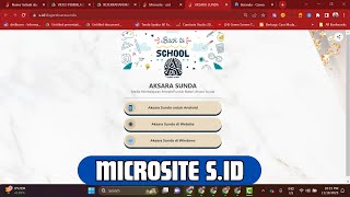 TUTORIAL MEMBUAT MICROSITE S ID UNTUK PEMBELAJARAN [upl. by Amalberga]