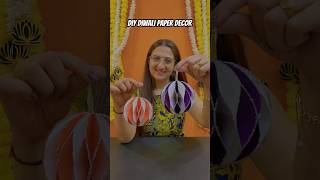 Diy diwali paper origami decor hanging diy diwali papercraft origami shorts youtubeshorts [upl. by Conlin879]