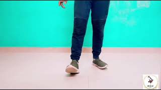 footwork dance tutorial  easy footwork step shuffle dance video [upl. by Luar]