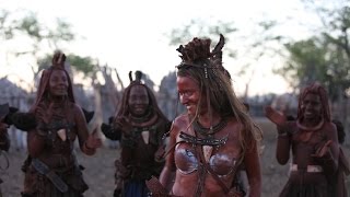 Travel Namibia  Meeting the Himba Tribe [upl. by Ahsiral]