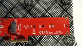 StarTechcom x4 PCIExpress to M2 PCIe SSD Adapter Unboxing [upl. by Suoicerpal]