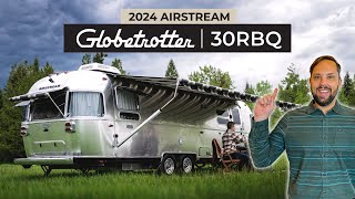 LUXURY TRAVEL TRAILER  AllNew 2024 Airstream Globetrotter 30RB FULL Walk Through Tour [upl. by Inalan]