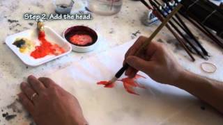 How to Paint Goldfish and What Chinese Brushes to Use 2 [upl. by Sigsmond]