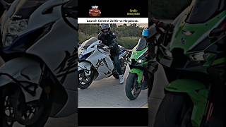 Kawasaki Ninja Zx10r vs Suzuki Hayabusa Launch control shorts bike rider launchcontrol zx10r [upl. by Ahsauqram]