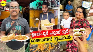 EP 35 രാജസ്ഥാനി ഫുഡ്‌ Udaipur Food Tour  Rajasthani Food  Papad Masala Rabdi Egg World [upl. by Morry]