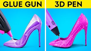 GLUE GUN vs 3D PEN  Priceless Hacks and Crafts For All Occasions [upl. by Deb]