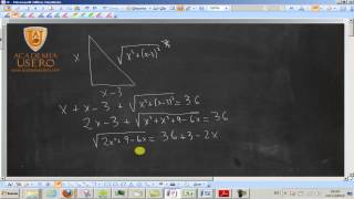 El perímetro de un triángulo rectángulo es 36 m UD03 Matemáticas 4º ESO B [upl. by Enid]