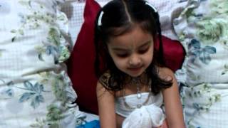 Bhagavad Gita selected shlokas by 3 year old Abhidheya chanting out of memory [upl. by Ahsenik]