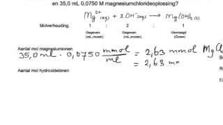 Rekenen aan neerslagreacties [upl. by Assirok]