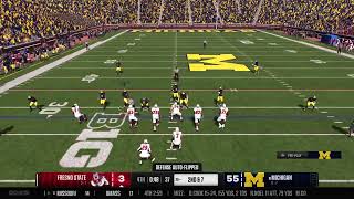 Michigan vs Fresno state wk 7 online dynasty [upl. by Baumbaugh]