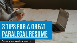 Paralegal Resume Tips [upl. by Zacharias563]