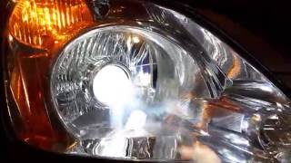 2003 Honda CRV New Headlight Housing Mini H1 Retrofit [upl. by Wilfred979]