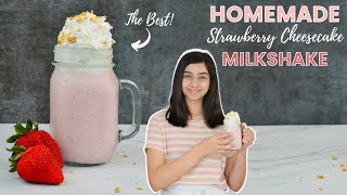 Strawberry Cheesecake Milkshake [upl. by Anauqcaj]