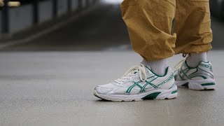 This Asics is Cream Gel1130 Cream  Kale Review amp On Feet [upl. by Weiser]