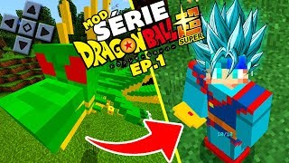 MOD DRAGON BALL SUPER SAGA  NOVA SÉRIE  KARIN SEMENTE DOS DEUSES NO MINECRAFT POCKET EDITION [upl. by Atiniv]