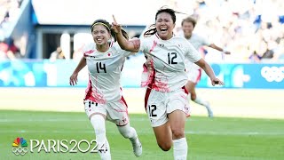 Japan leaves it late to stun Brazil in 21 soccer win  Paris Olympics  NBC Sports [upl. by Akcirre]