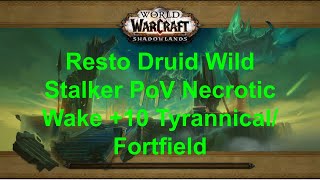 10 Necrotic Wake Tyrannical and Fortified Resto Druid Wild Stalker PoV The War Within Season 1 [upl. by Linc]