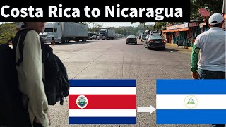 Costa Rica to Nicaragua by road Nicaraguan border crossing [upl. by Jit606]