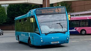 Journey on Arriva Route 401  Optare Versa  4215 KX61 KGN [upl. by Doownil]