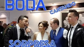 CANTANDO DE SORPRESA EN SU BODA  quotHasta Mi Finalquot by Hermanos Romero [upl. by Miner]