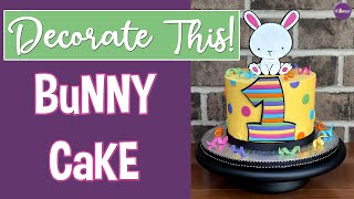 Lets Decorate This Adorable Bunny Cake [upl. by Elleiram]