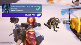 How to EASILY Eliminate opponents with War Machines Arsenal Fortnite [upl. by Nnazil]