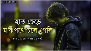 হাত ছেড়ে মাঝে পথে চলে গেলি lofi song  বাংলা দুঃখের গান slowed  reverb  songlovers00 [upl. by Paulie851]