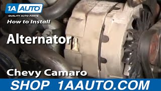 How to Replace Alternator 8586 Chevy Camaro [upl. by Oaoj981]