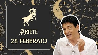 Ariete ♈️ Mercoledì 28 Febbraio 🔮 Oroscopo Paolo Fox  Difficile conciliare amore e lavoro [upl. by Dihahs]